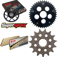 Chain Kit Stealth Edge black for: DUCATI Monster S4RS 15-43-104 DID525ZVM-X(G&G) rivet