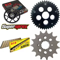Chain Kit Stealth Edge black for: DUCATI 1098 07-09/10 15-38-098 DID525VX3(G&B) rivet