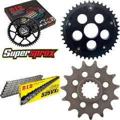 Chain Kit Stealth Edge black for: DUCATI Streetfighter 15-38-102 DID525VX3 rivet