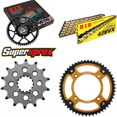 Chain Kit Stealth gold for: YAMAHA YZ85 /LW 19``/16`` 14-52-132 DID428VX(G&B) rivet