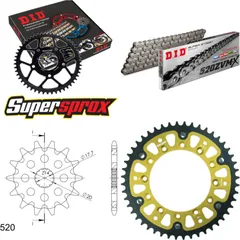 Chain Kit Stealth gold for: YAMAHA WR125 99-01/YZ125 99-01 13-48-112 DID520ZVM-X endless