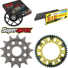 Kettensatz Stealth gold für: YAMAHA YZ125 05-08 13-48-112 DID520 Clip