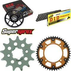 Kettensatz Stealth gold für: YAMAHA XV125 Virago 97-99 13-47-114 DID520 Clip