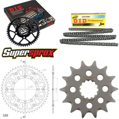 Kettensatz Stealth gold für: YAMAHA YZ450 F 05-05 14-51-114 DID520NZ Clip