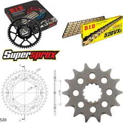 Chain Kit Stealth gold for: YAMAHA YZF R3 350 14- 14-43-112 DID520VX3(G&B) Clip