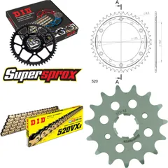 Chain Kit Stealth red for: YAMAHA TT600 Street Enduro 15-44-110 DID520VX3(G&B) Clip