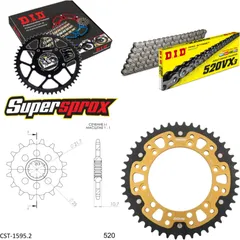 Chain Kit Stealth gold for: YAMAHA XJ6 Diversion /F 09-1 16-46-118 DID520VX3 Clip