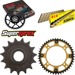 Chain Kit Stealth gold for: YAMAHA XT600 E 97-03 15-45-106 DID520VX3(G&B) rivet