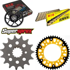 Chain Kit Stealth gold for: YAMAHA MT-03 05-14 15-47-112 DID520VX3(G&B) endless