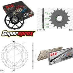 Chain Kit Stealth gold for: YAMAHA XTZ Super Tenere 89-98 16-46-112 DID520ZVM-X(S&S) endless