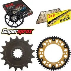 Chain Kit Stealth gold for: YAMAHA FZR1000 Exup >530< 89 17-47-110 DID530VX3(G&B) rivet