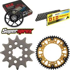 Chain Kit Stealth gold for: KAWASAKI KX125 94-95/KX125 0 12-49-110 DID520 Clip