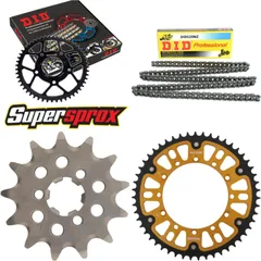 Chain Kit Stealth gold for: KAWASAKI KX125 03-03 13-51-110 DID520NZ Clip