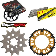 Chain Kit Stealth gold for: KAWASAKI KX125 04-08 13-51-114 DID520VX3 endless