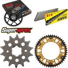 Chain Kit Stealth gold for: KAWASAKI KX250 90-91 14-48-114 DID520VX3 rivet