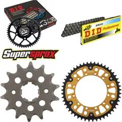 Chain Kit Stealth gold for: KAWASAKI KX250 94-96 14-49-112 DID520 Clip
