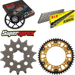 Chain Kit Stealth gold for: KAWASAKI KX250 94-96 14-49-112 DID520VX3 endless