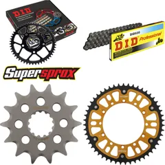 Chain Kit Stealth gold for: KAWASAKI KX250 07-08 14-51-116 DID520 Clip