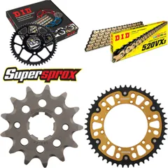 Chain Kit Stealth gold for: KAWASAKI KX250 97-98 13-49-114 DID520VX3(G&B) Clip