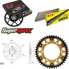 Chain Kit Stealth gold for: KAWASAKI EL250 88-96 14-44-114 DID520VX3 rivet