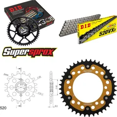 Chain Kit Stealth gold for: KAWASAKI EL252 F Eliminator 14-40-112 DID520VX3 endless