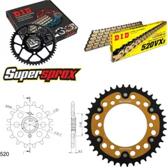 Chain Kit Stealth gold for: KAWASAKI EL252 F Eliminator 14-40-112 DID520VX3(G&B) rivet