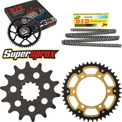 Chain Kit Stealth gold for: KAWASAKI EX250 R Ninja 08-15 14-43-106 DID520NZ Clip