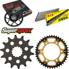 Kettensatz Stealth gold für: KAWASAKI EX250 R Ninja 08-15 14-43-106 DID520VX3 Endlos