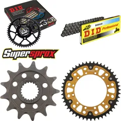Kettensatz Stealth gold für: KAWASAKI KX250 F 06-10 13-48-112 DID520 Clip