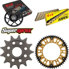 Chain Kit Stealth gold for: KAWASAKI KX250 F 11-15 13-50-114 DID520VX3(G&B) rivet