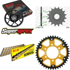 Chain Kit Stealth gold for: KAWASAKI ZX-6R /RR 09-12/ZX- 16-43-112 DID520VX3(G&B) rivet