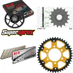 Chain Kit Stealth gold for: KAWASAKI ZX-6R /RR 09-12/ZX- 16-43-112 DID520ZVM-X(S&S) rivet