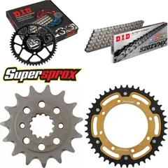 Chain Kit Stealth gold for: KAWASAKI KLX650 C 93-95/KLX6 15-43-112 DID520ZVM-X rivet