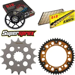 Chain Kit Stealth gold for: KAWASAKI GPX750R 87-90 16-47-110 DID530VX3(G&B) endless