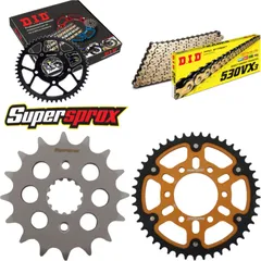 Chain Kit Stealth gold for: KAWASAKI ZXR750 91-92 16-45-110 DID530VX3(G&B) rivet
