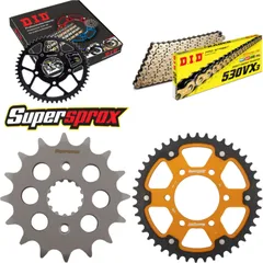 Chain Kit Stealth gold for: KAWASAKI ZX-9R 900 94-97 16-44-112 DID530VX3(G&B) endless
