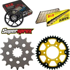 Chain Kit Stealth gold for: KAWASAKI ZRX1200 R 01-06/ZRX 17-42-110 DID530VX3(G&B) rivet