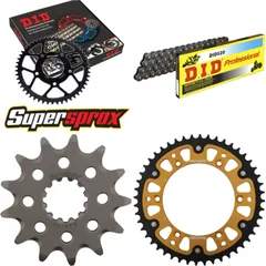 Chain Kit Stealth gold for: HUSQVARNA WRE125 08-13/WR300 13-48-112 DID520 Clip