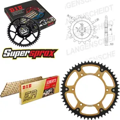 Chain Kit Stealth gold for: HUSQVARNA SM125 S 07-13 12-52-114 DID520ERT2(G&G) Clip