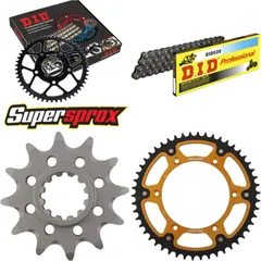 Chain Kit Stealth gold for: HUSQVARNA TC250 06-08 12-50-116 DID520 Clip
