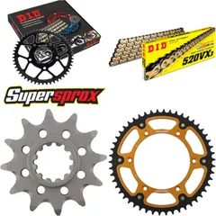 Chain Kit Stealth gold for: HUSQVARNA TC250 06-08 12-50-116 DID520VX3(G&B) rivet