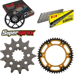 Chain Kit Stealth gold for: HUSQVARNA TE450 08-13 13-47-116 DID520VX3 Clip