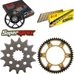 Chain Kit Stealth gold for: HUSQVARNA TC570 01-02 14-52-116 DID520VX3(G&B) rivet