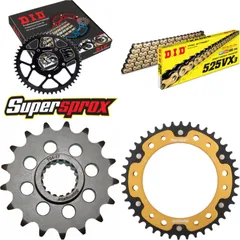 Chain Kit Stealth gold for: HUSQVARNA Nuda 900 /i.e. /R 17-42-116 DID525VX3(G&B) Clip