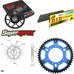 Chain Kit Stealth blue TM Cross 125 03-15/Enduro 12 12-50-114 DID520 Clip