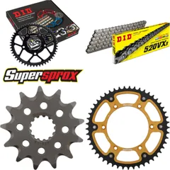 Chain Kit Stealth gold for: SUZUKI RM250 93-93/RMX250 89 13-49-116 DID520VX3 rivet