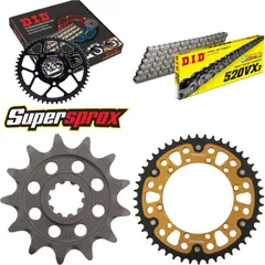 Kettensatz Stealth gold für: SUZUKI RM-Z 250 04-06 13-48-116 DID520VX3 Clip