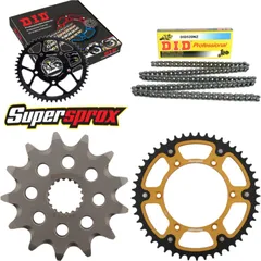 Chain Kit Stealth gold for: SUZUKI RM125 92-93/RM125 00- 13-49-114 DID520NZ Clip