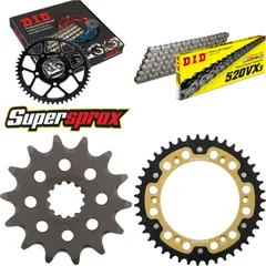Chain Kit Stealth gold for: SUZUKI DR350 S 90-93 14-43-108 DID520VX3 rivet