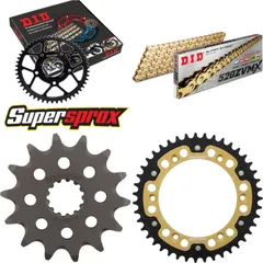 Chain Kit Stealth gold for: SUZUKI DR350 S 90-93 14-43-108 DID520ZVM-X(G&G) rivet